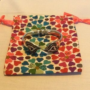 Brighton Double Heart Infinity Clamper Bracelet